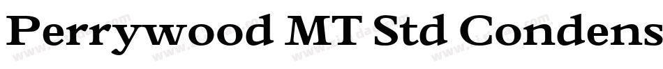Perrywood MT Std Condensed字体转换